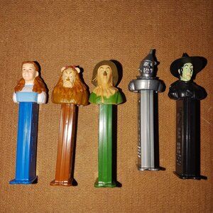 5-Wizard Of Oz PEZ Dispensers -Characters Collectible Vintage Style Dispensers